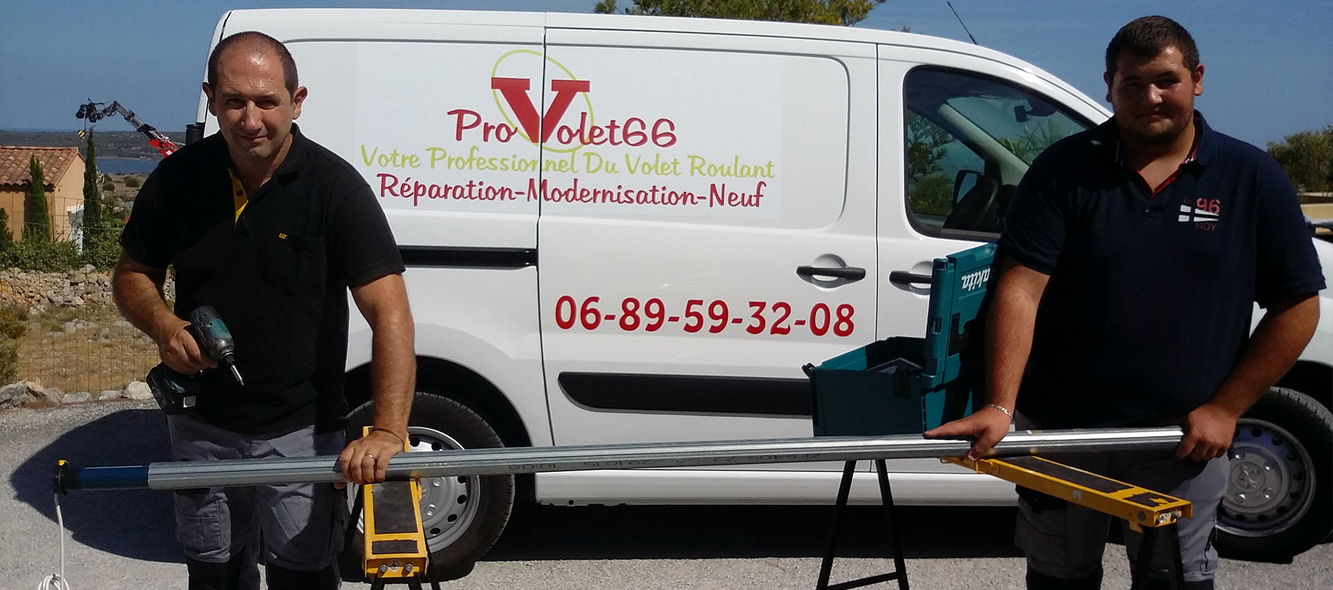 l'équipe Provolet66 pour vos volets roulants à Perpignan